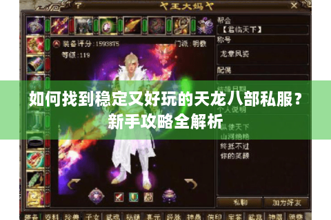 如何找到稳定又好玩的天龙八部私服？新手攻略全解析