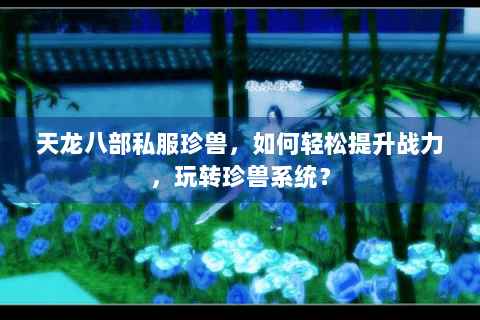 天龙八部私服珍兽，如何轻松提升战力，玩转珍兽系统？