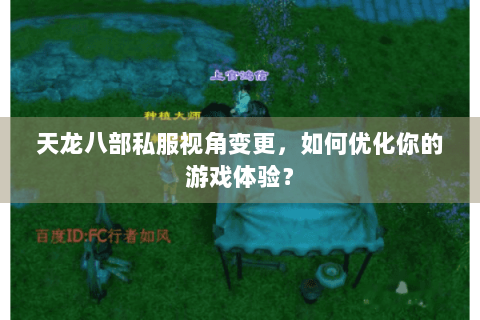 天龙八部私服视角变更，如何优化你的游戏体验？