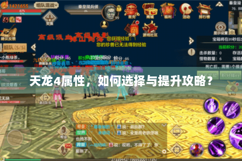 天龙4属性，如何选择与提升攻略？