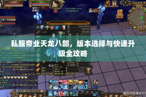 私服帝业天龙八部，版本选择与快速升级全攻略