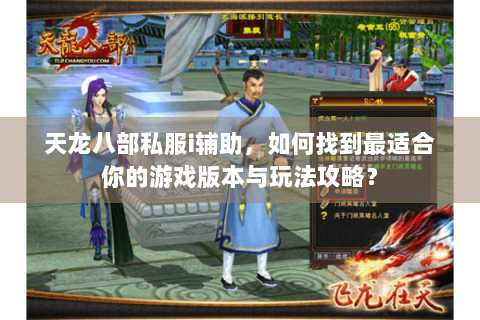 天龙八部私服i辅助，如何找到最适合你的游戏版本与玩法攻略？