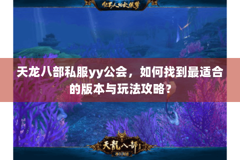 天龙八部私服yy公会，如何找到最适合的版本与玩法攻略？