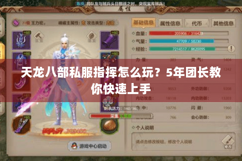 天龙八部私服指挥怎么玩？5年团长教你快速上手