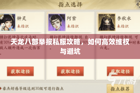 天龙八部举报私服攻略，如何高效维权与避坑