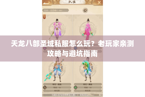 天龙八部圣域私服怎么玩?老玩家亲测攻略与避坑指南 天龙八部圣域私服怎么玩?老玩家亲测攻略与避坑指南