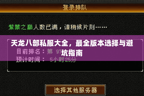 天龙八部私服大全,最全版本选择与避坑指南 天龙八部私服大全,最全版本选择与避坑指南