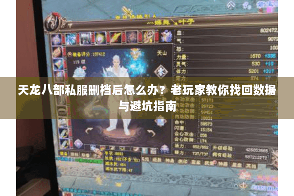 天龙八部私服删档后怎么办？老玩家教你找回数据与避坑指南