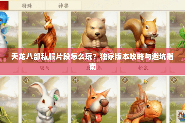 天龙八部私服片段怎么玩？独家版本攻略与避坑指南