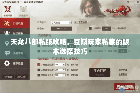 天龙八部私服攻略，豆瓣玩家私藏的版本选择技巧