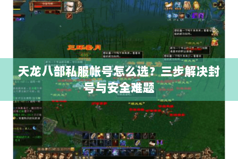 天龙八部私服帐号怎么选？三步解决封号与安全难题