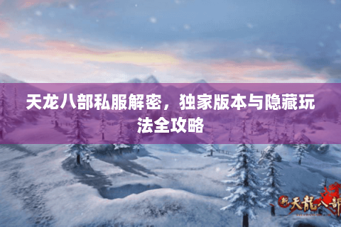 天龙八部私服解密,独家版本与隐藏玩法全攻略 天龙八部私服解密,独家版本与隐藏玩法全攻略