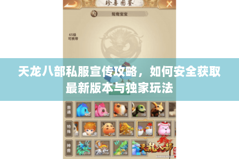 天龙八部私服宣传攻略，如何安全获取最新版本与独家玩法