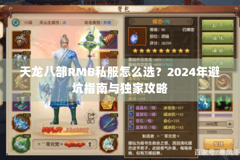 天龙八部RMB私服怎么选？2024年避坑指南与独家攻略