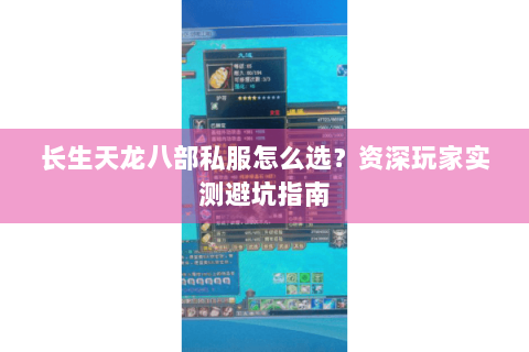 长生天龙八部私服怎么选？资深玩家实测避坑指南