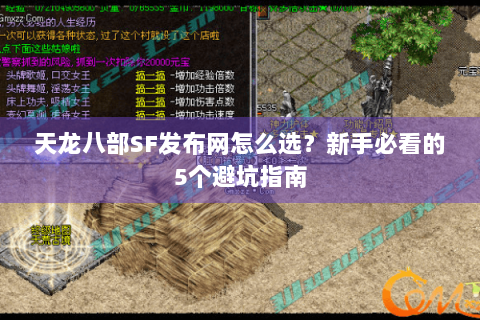 天龙八部SF发布网怎么选？新手必看的5个避坑指南