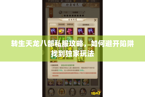 转生天龙八部私服攻略，如何避开陷阱找到独家玩法