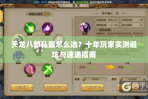 天龙八部私服怎么选？十年玩家实测避坑与速通指南