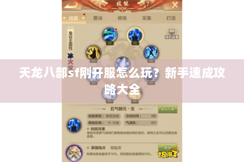 天龙八部sf刚开服怎么玩？新手速成攻略大全