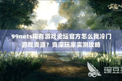 99nets稀有游戏论坛官方怎么找冷门游戏资源？资深玩家实测攻略