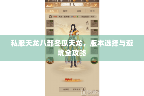私服天龙八部冬瓜天龙，版本选择与避坑全攻略