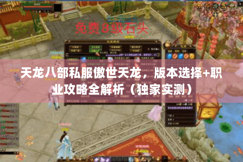 天龙八部私服傲世天龙，版本选择+职业攻略全解析（独家实测）