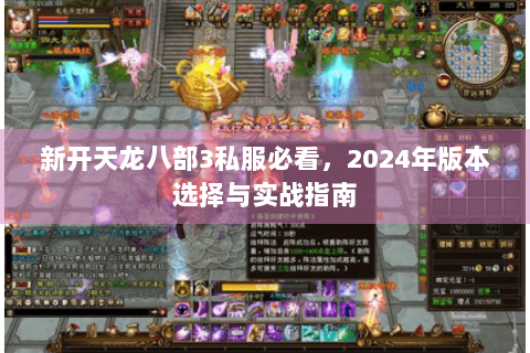 新开天龙八部3私服必看，2024年版本选择与实战指南