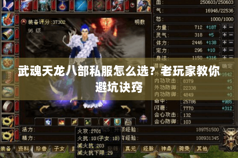 武魂天龙八部私服怎么选？老玩家教你避坑诀窍