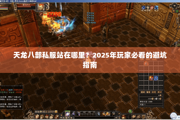 天龙八部私服站在哪里？2025年玩家必看的避坑指南