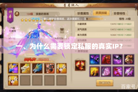 一、为什么需要锁定私服的真实IP？
