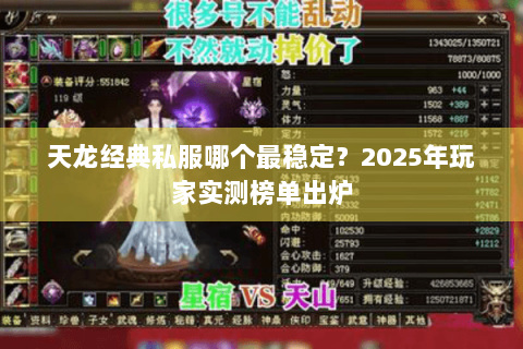 天龙经典私服哪个最稳定？2025年玩家实测榜单出炉