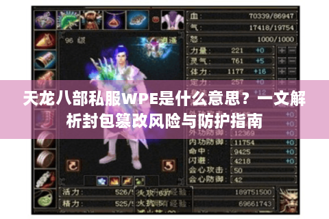 天龙八部私服WPE是什么意思?一文解析封包篡改风险与防护指南 天龙八部私服WPE是什么意思?一文解析封包篡改风险与防护指南