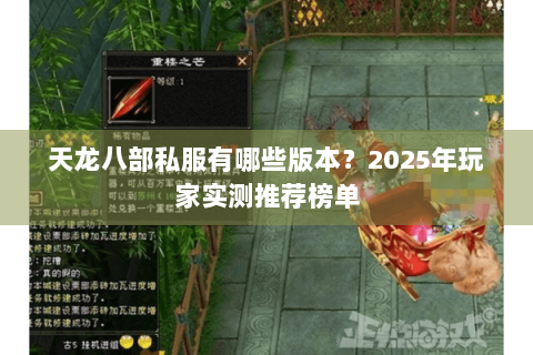 天龙八部私服有哪些版本？2025年玩家实测推荐榜单