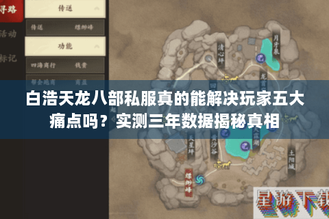 白浩天龙八部私服真的能解决玩家五大痛点吗？实测三年数据揭秘真相