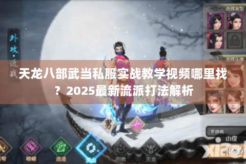 天龙八部武当私服实战教学视频哪里找?2025最新流派打法解析 天龙八部武当私服实战教学视频哪里找?2025最新流派打法解析