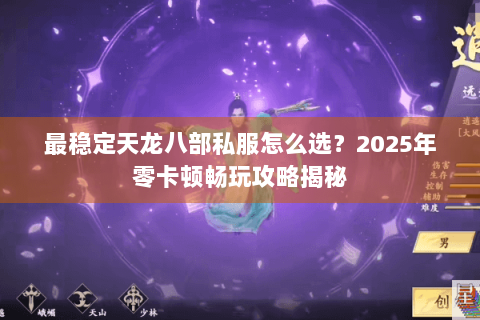 最稳定天龙八部私服怎么选？2025年零卡顿畅玩攻略揭秘