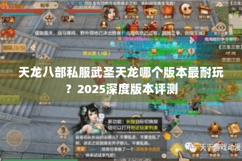 天龙八部私服武圣天龙哪个版本最耐玩？2025深度版本评测