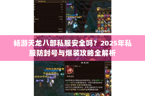 畅游天龙八部私服安全吗？2025年私服防封号与爆装攻略全解析