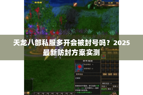 天龙八部私服多开会被封号吗？2025最新防封方案实测