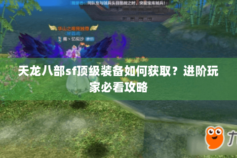天龙八部sf顶级装备如何获取？进阶玩家必看攻略