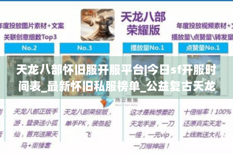 天龙八部怀旧服开服平台|今日sf开服时间表_最新怀旧私服榜单_公益复古天龙资讯