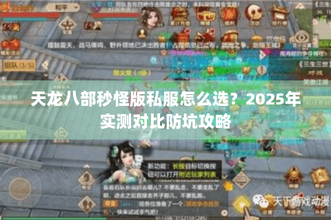 天龙八部秒怪版私服怎么选？2025年实测对比防坑攻略