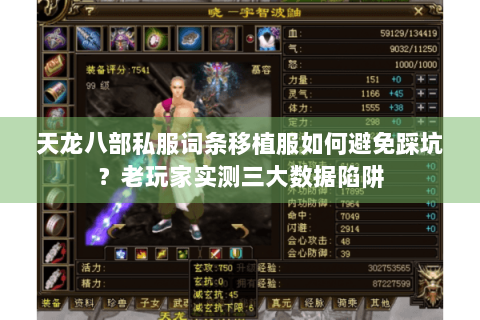天龙八部私服词条移植服如何避免踩坑?老玩家实测三大数据陷阱 天龙八部私服词条移植服如何避免踩坑?老玩家实测三大数据陷阱