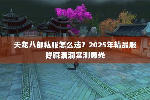天龙八部私服怎么选?2025年精品服隐藏漏洞实测曝光 天龙八部私服怎么选?2025年精品服隐藏漏洞实测曝光