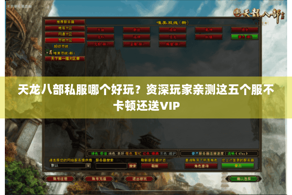 天龙八部私服哪个好玩?资深玩家亲测这五个服不卡顿还送VIP 天龙八部私服哪个好玩?资深玩家亲测这五个服不卡顿还送VIP