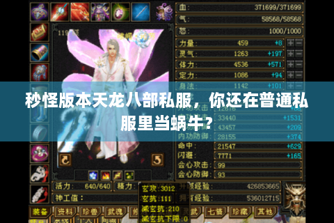 秒怪版本天龙八部私服,你还在普通私服里当蜗牛? 秒怪版本天龙八部私服,你还在普通私服里当蜗牛?