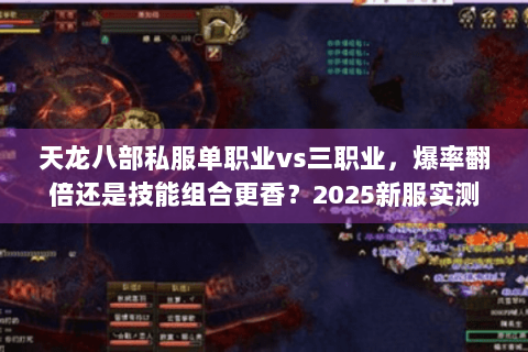 天龙八部私服单职业vs三职业，爆率翻倍还是技能组合更香？2025新服实测对比