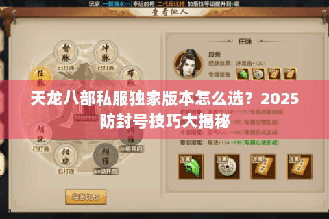 天龙八部私服独家版本怎么选?2025防封号技巧大揭秘 天龙八部私服独家版本怎么选?2025防封号技巧大揭秘