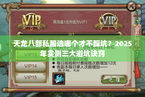 天龙八部私服选哪个才不踩坑?2025年实测三大避坑诀窍 天龙八部私服选哪个才不踩坑?2025年实测三大避坑诀窍