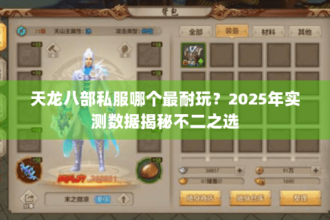 天龙八部私服哪个最耐玩？2025年实测数据揭秘不二之选